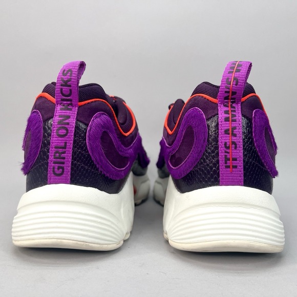 Reebok Mens 11 GOK Daytona DMX Shoes Chalk Pigment Purple Running Sneaker FV6077 - Picture 5 of 9